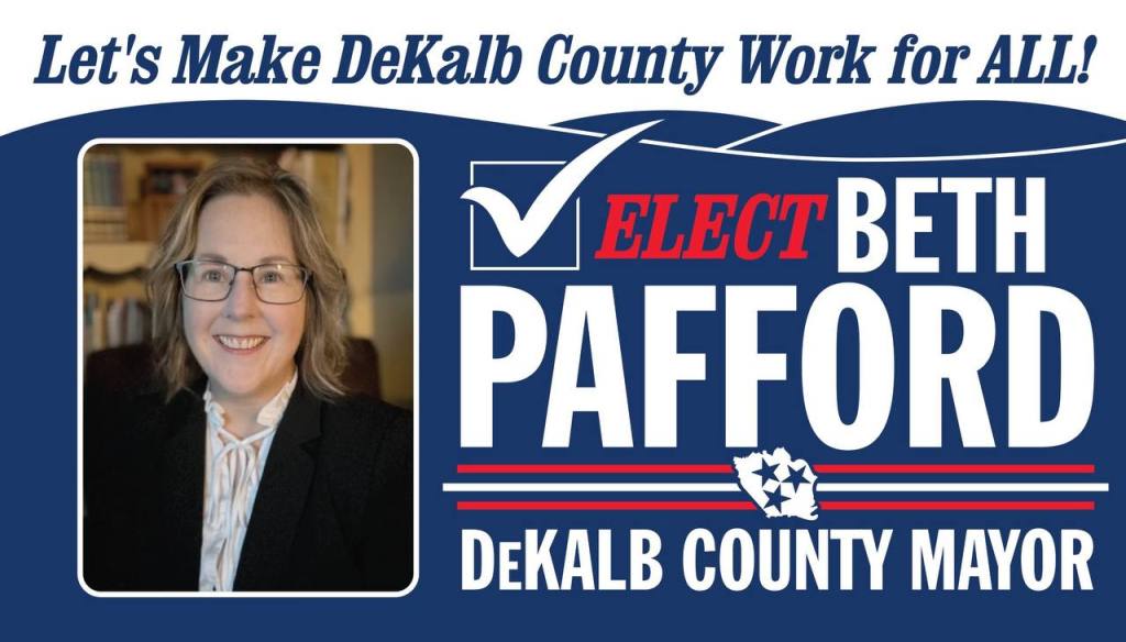 Let's Make DeKalb County Work for All! Elect Beth Pafford for DeKalb County Mayor